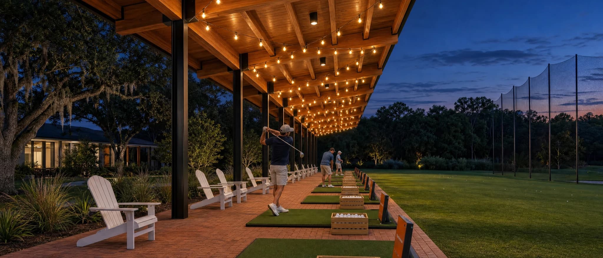 Illustrative concept of the proposed Trackman practice range